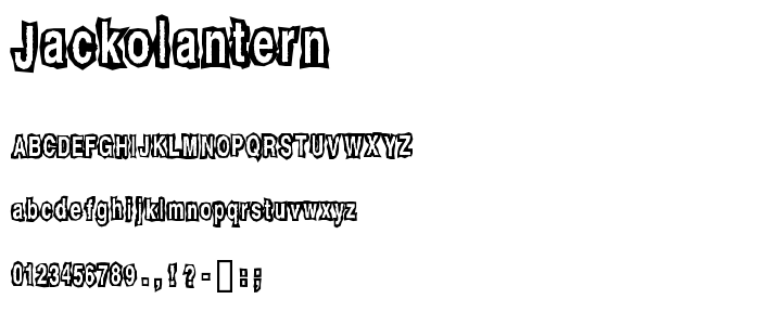 Jackolantern font