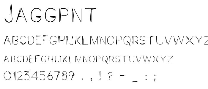 Jaggpnt font