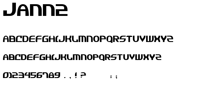 Jann2 font