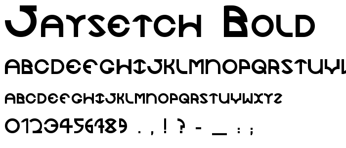 Jaysetch_Bold font