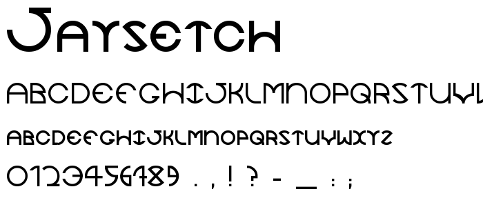 Jaysetch font