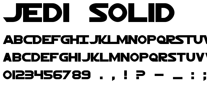Jedi_Solid font
