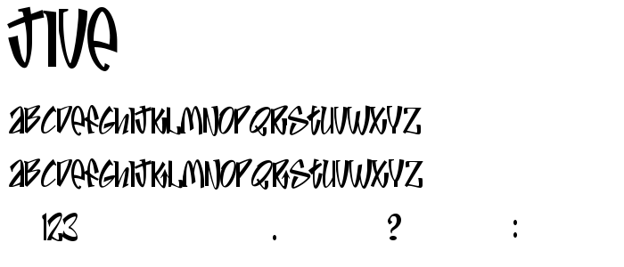 Jive font