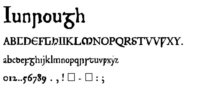 Junrough font