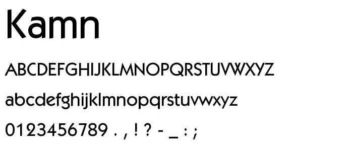 Kamn font