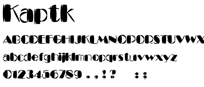 Kaptk font