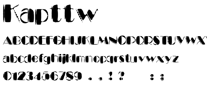 Kapttw font