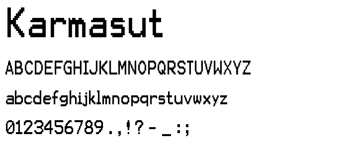 Karmasut font