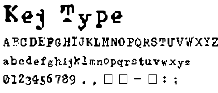Kej_Type font