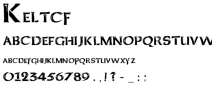 Keltcf font