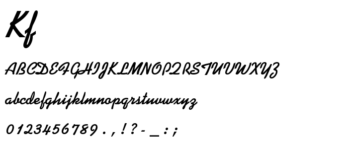 Kf font