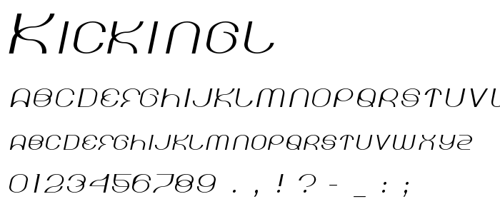 Kickingl font