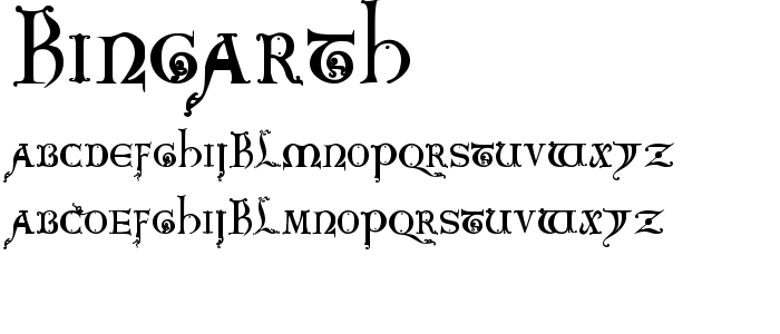 Kingarth font