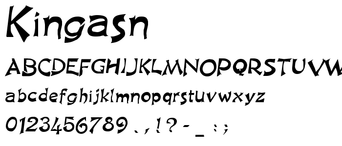 Kingasn font