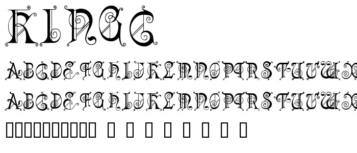 Kingc font