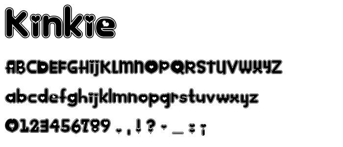 Kinkie font