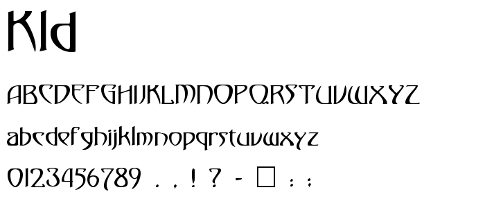 Kld font