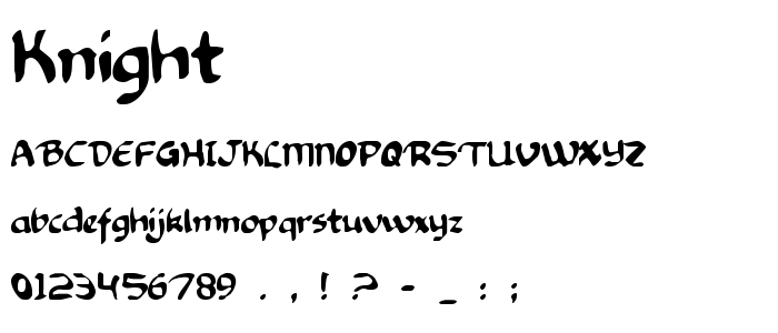 Knight font