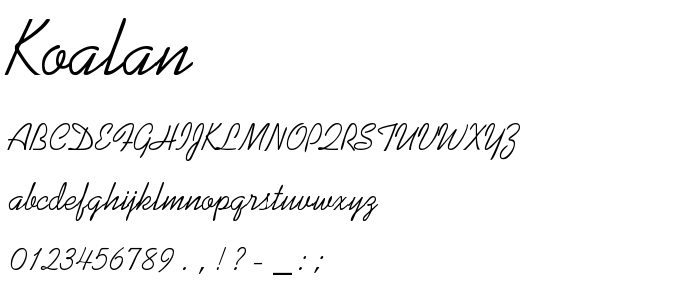 Koalan font