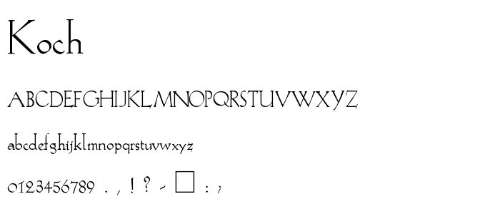 Koch font