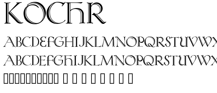 Kochr font