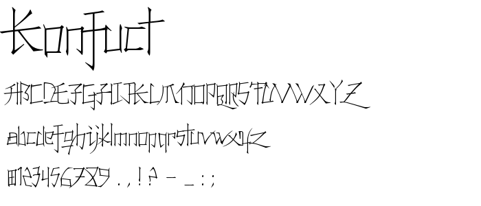 Konfuct font