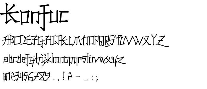 Konfuc font