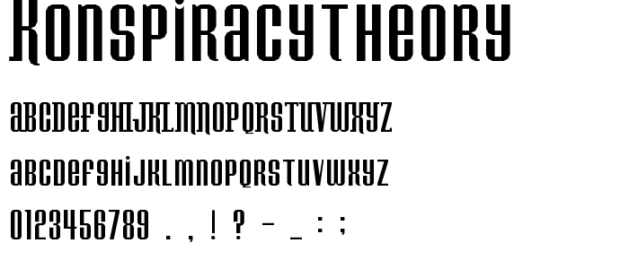 Konspiracytheory font