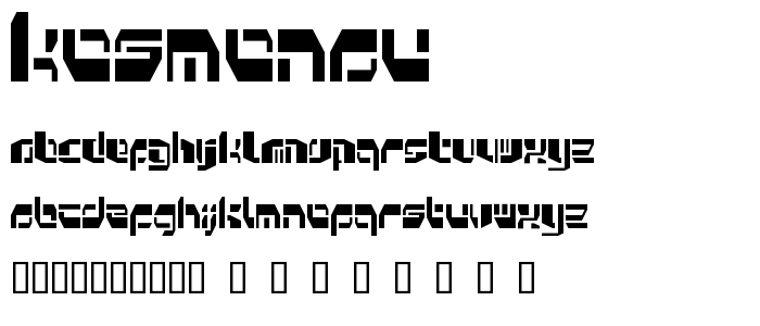 Kosmonau font