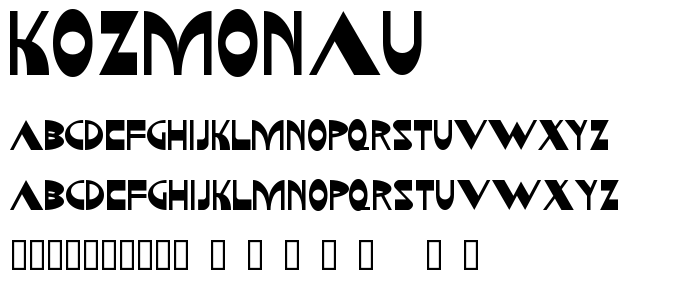 Kozmonau font