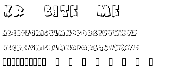 Kr_Bite_Me font