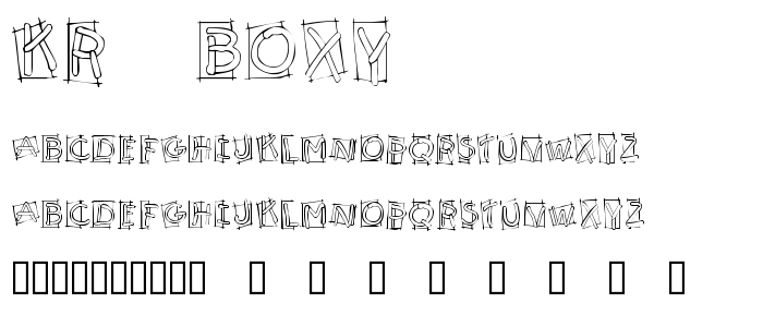 Kr_Boxy font