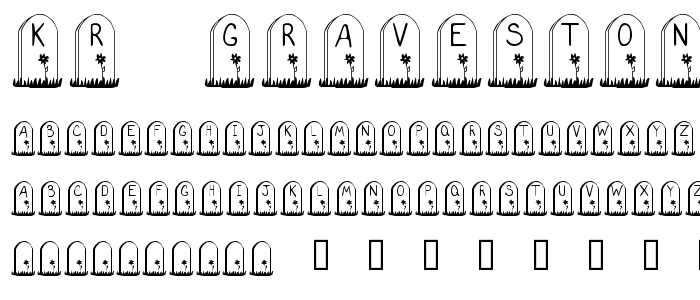 Kr_Gravestone font