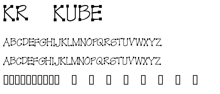 Kr_Kube font