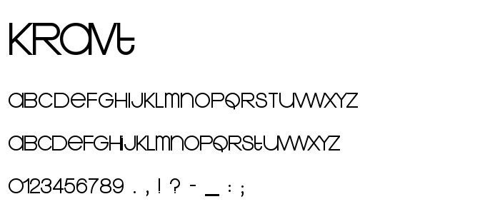 Kravt font