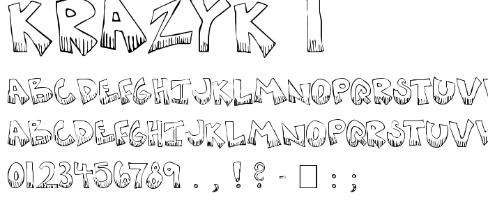 Krazyk_1 font