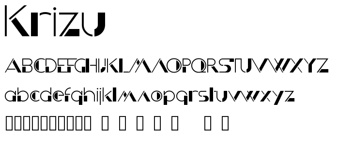 Krizu font