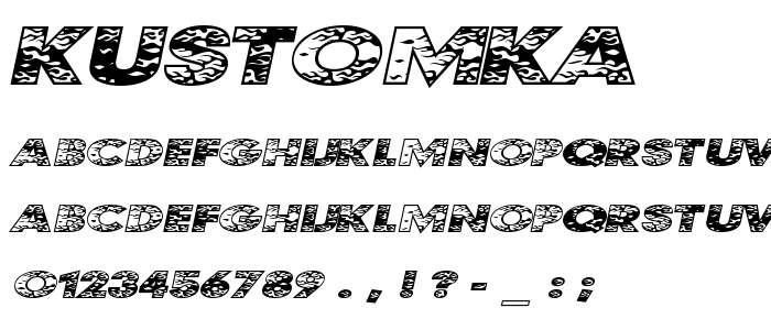 Kustomka font