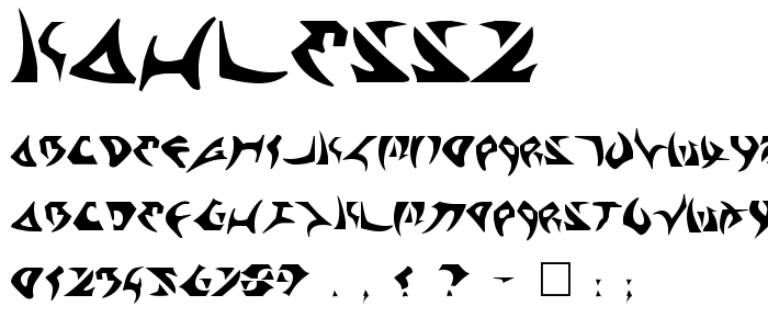 Kahless2 font