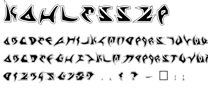 Kahless2p font