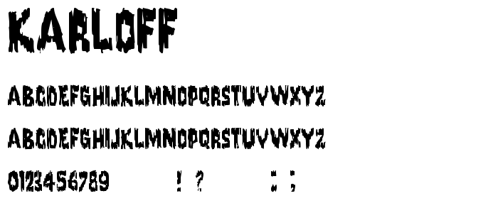 Karloff font