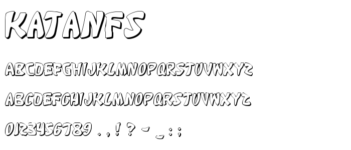 Katanfs font