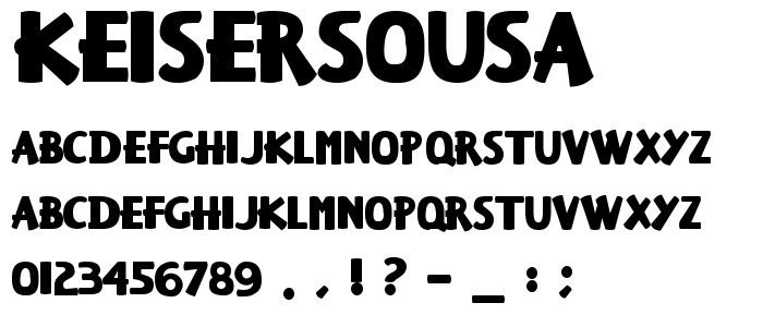 Keisersousa font