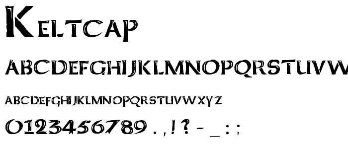 Keltcap font