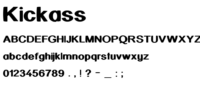 Kickass font