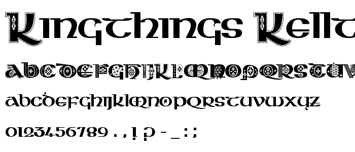 Kingthings_Kelltika font