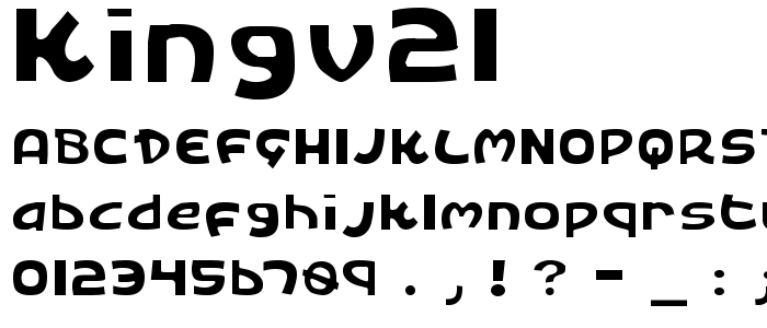 Kingv2l font