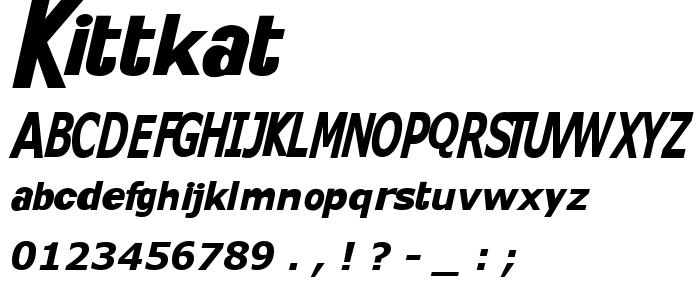 Kittkat font