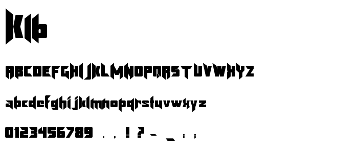 Klb font