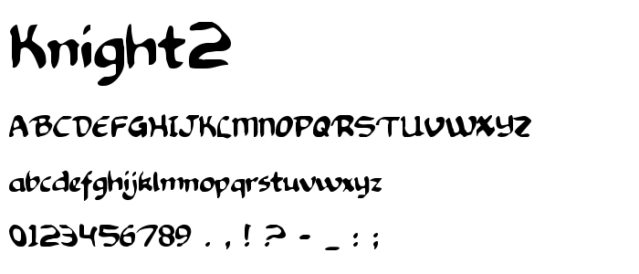 Knight2 font